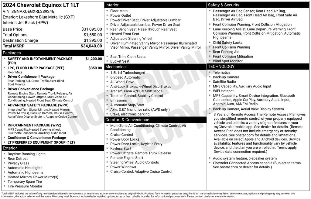 Used 2024 Chevrolet Equinox LT AWD/4WD image 10