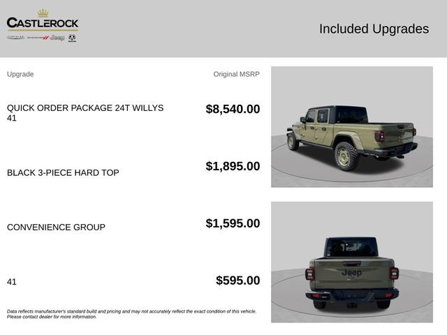 New 2026 Jeep Gladiator Willys AWD/4WD image 4