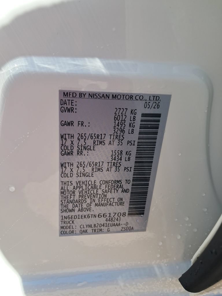 New 2026 Nissan Frontier SV w/ All-Weather Content Package AWD/4WD image 31