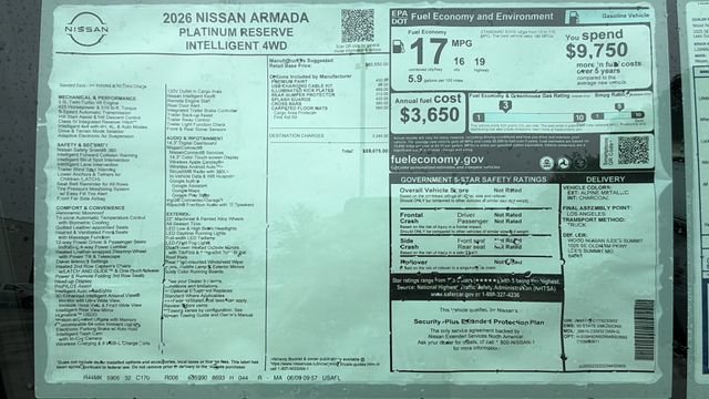 New 2026 Nissan Armada Platinum Reserve AWD/4WD image 49