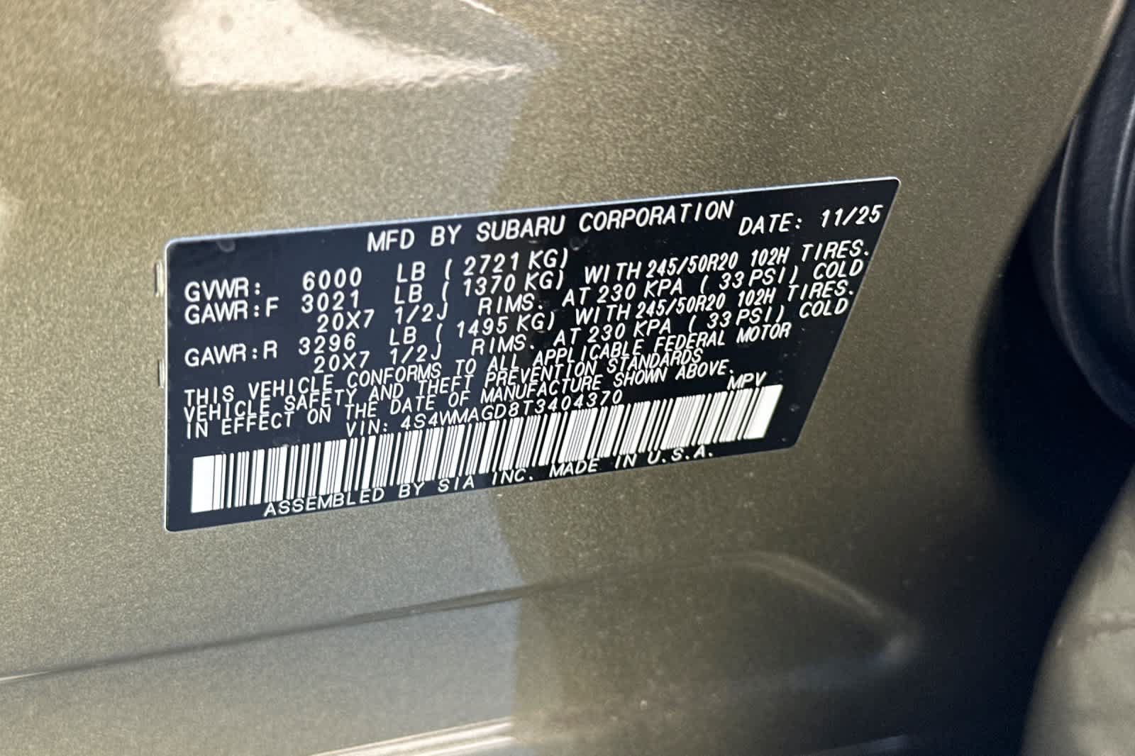 New 2026 Subaru Ascent Limited w/ Popular Package #2 AWD/4WD image 36