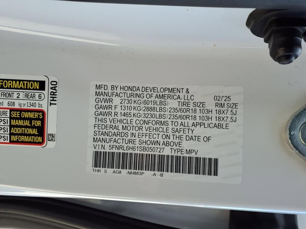 Used 2025 Honda Odyssey EX-L image 14