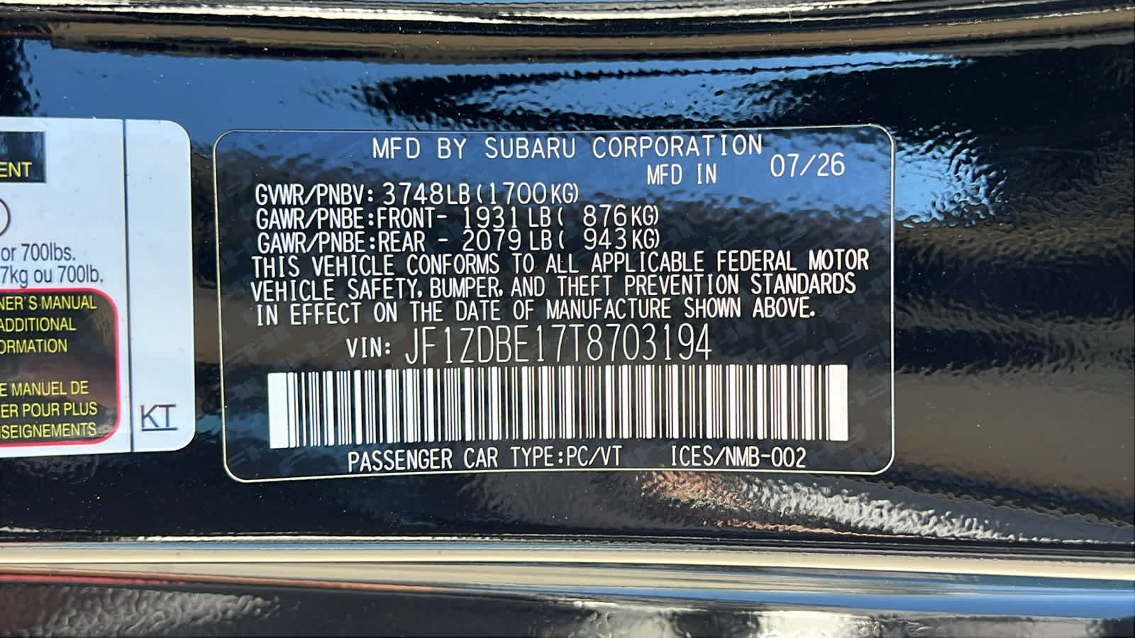 New 2026 Subaru BRZ Limited RWD image 28