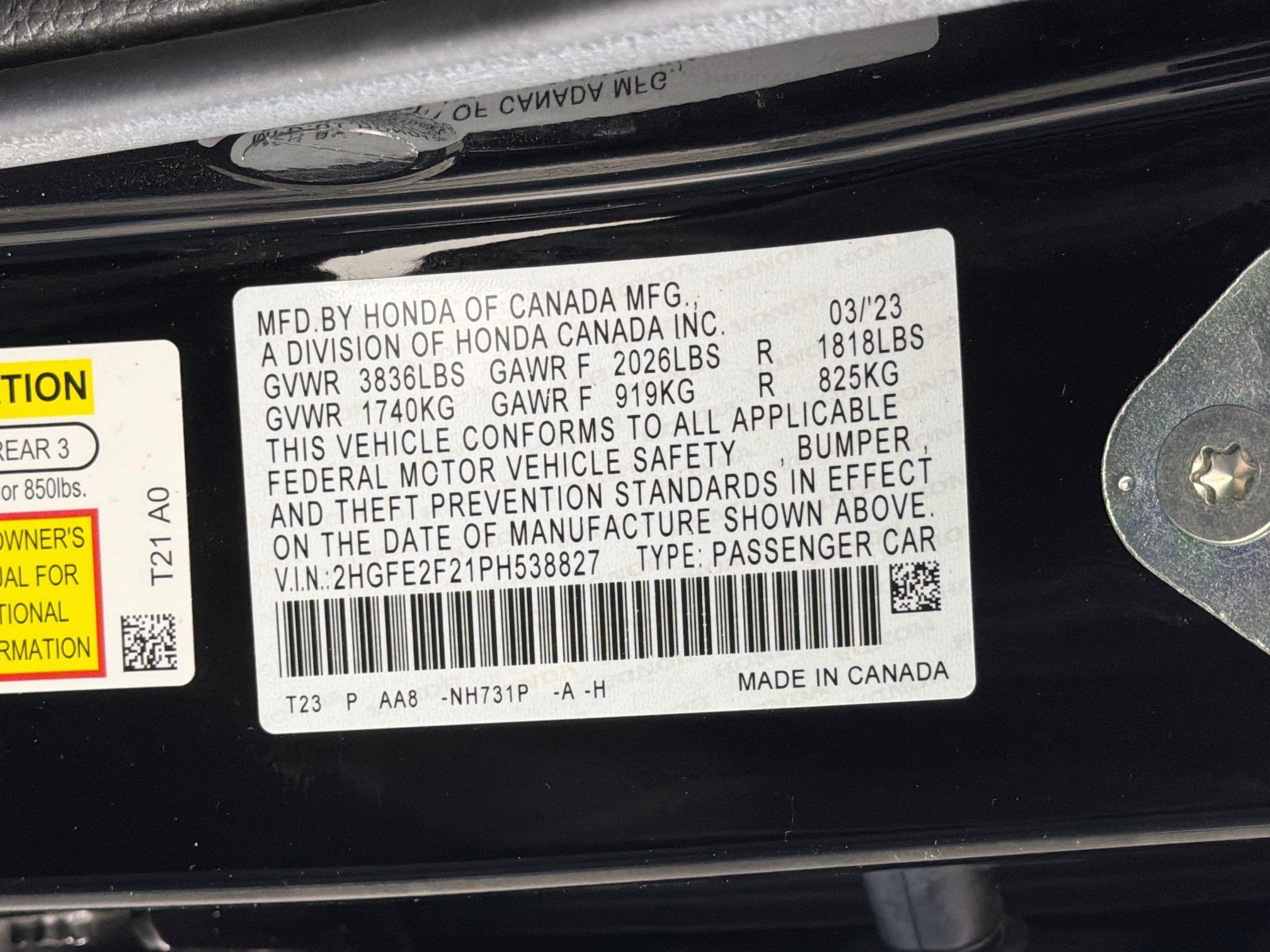 Used 2023 Honda Civic LX image 12