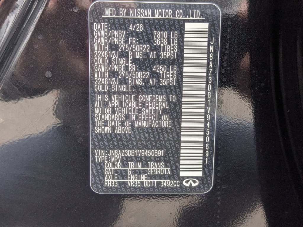 New 2027 INFINITI QX80 Sensory w/ Sport Exterior Package AWD/4WD image 28