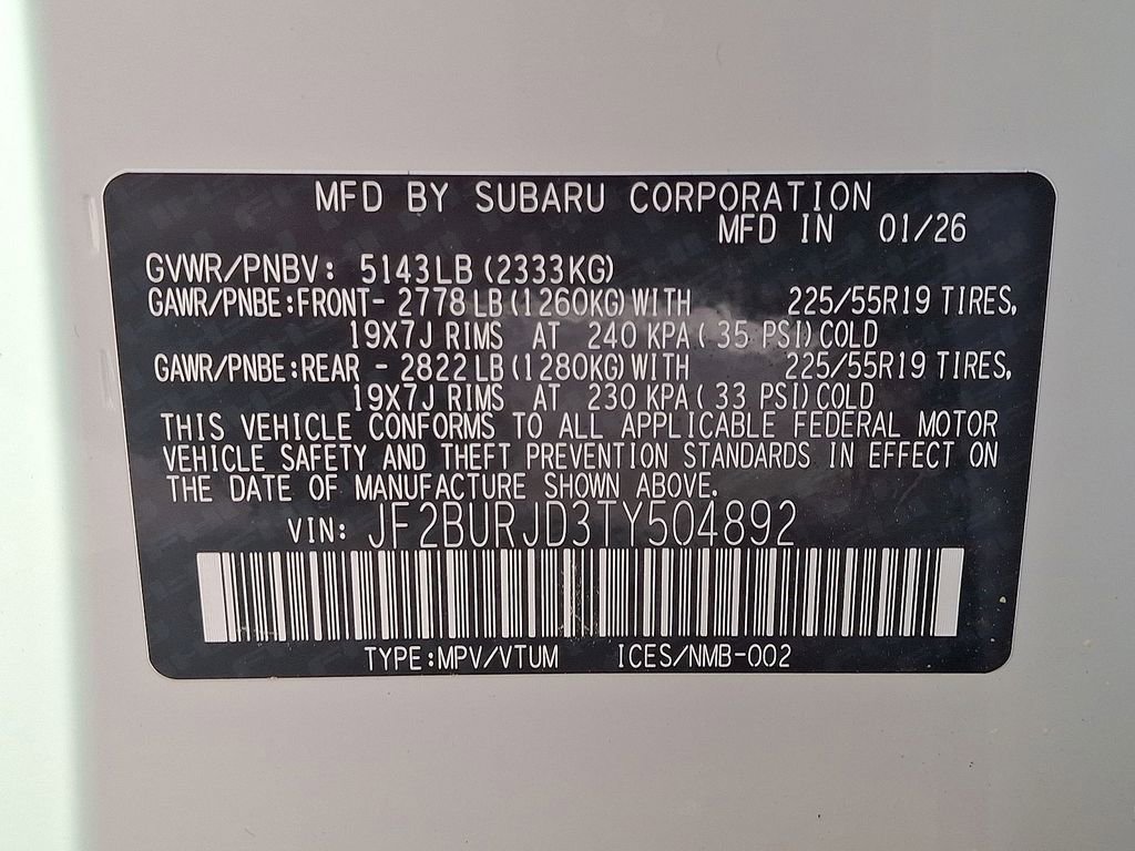 New 2026 Subaru Outback Touring XT AWD/4WD image 18