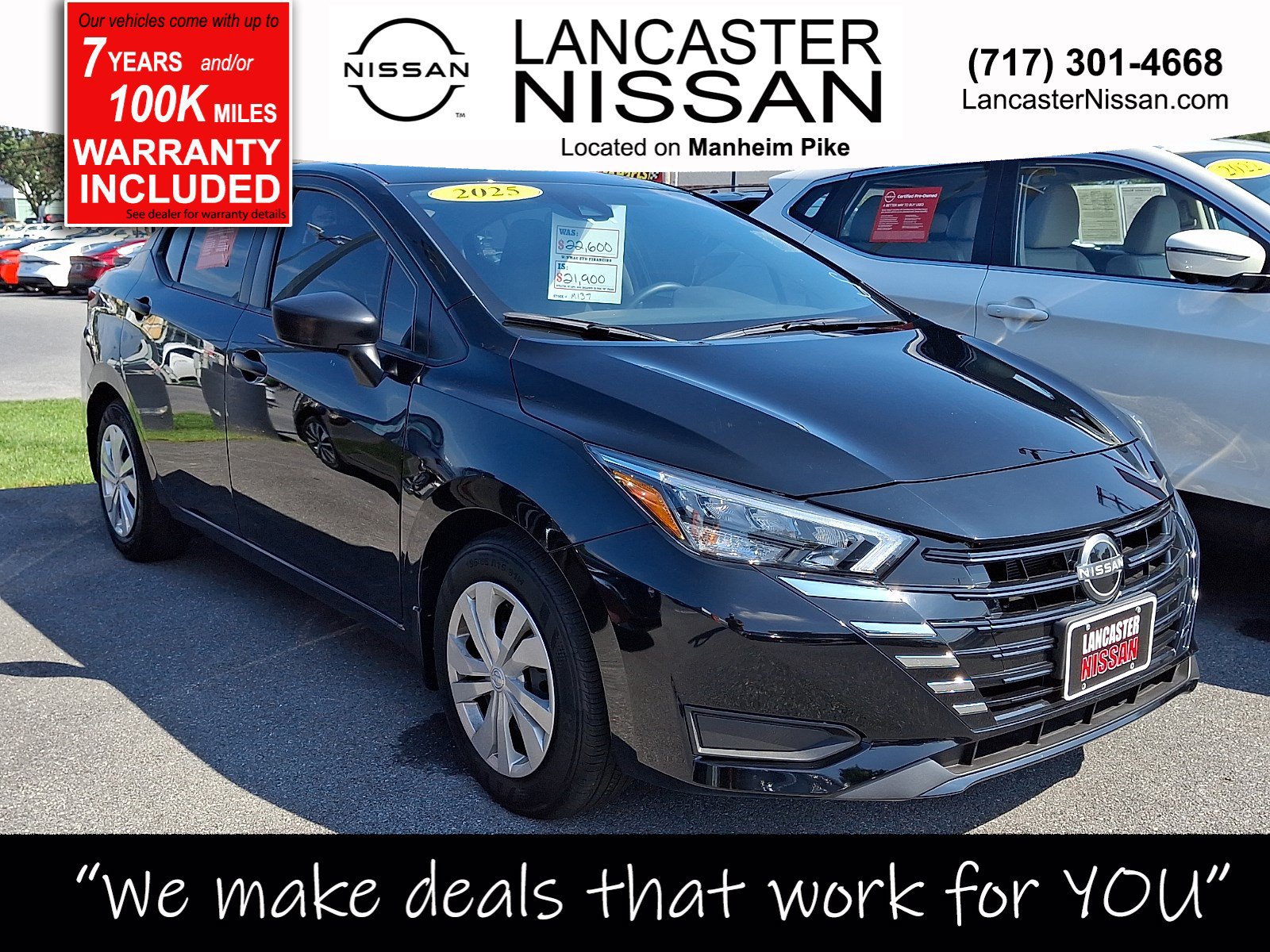 Certified 2025 Nissan Versa S w/ Trunk Package FWD image 1