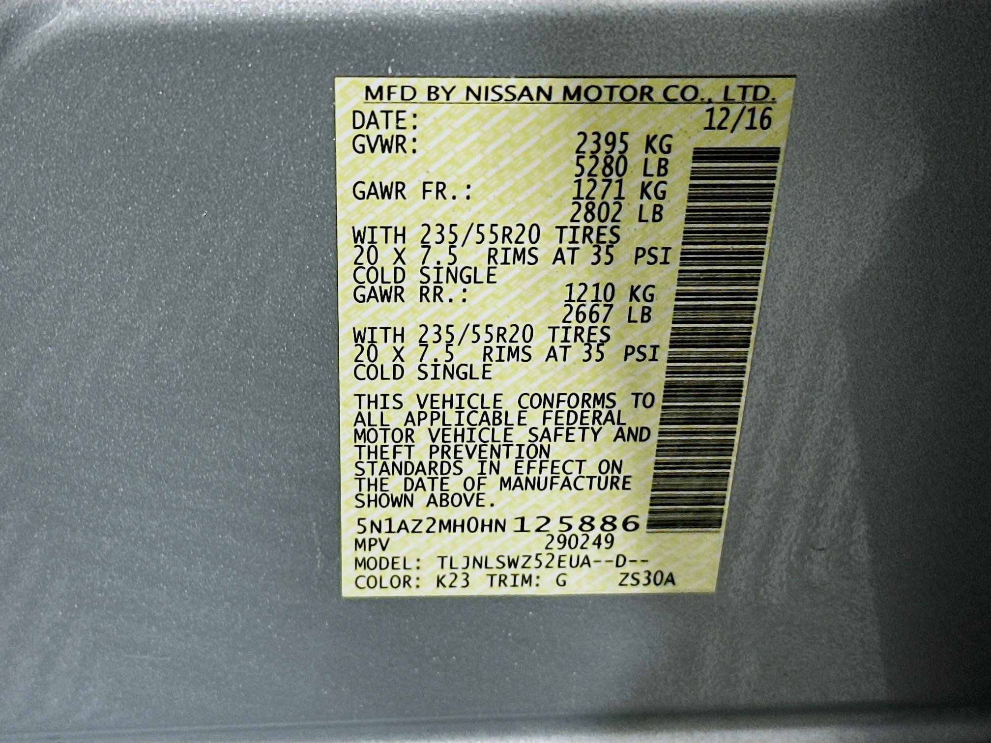 Used 2017 Nissan Murano Platinum w/ Platinum Technology Package image 12