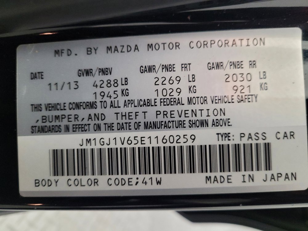 Used 2014 MAZDA MAZDA6 Touring image 33