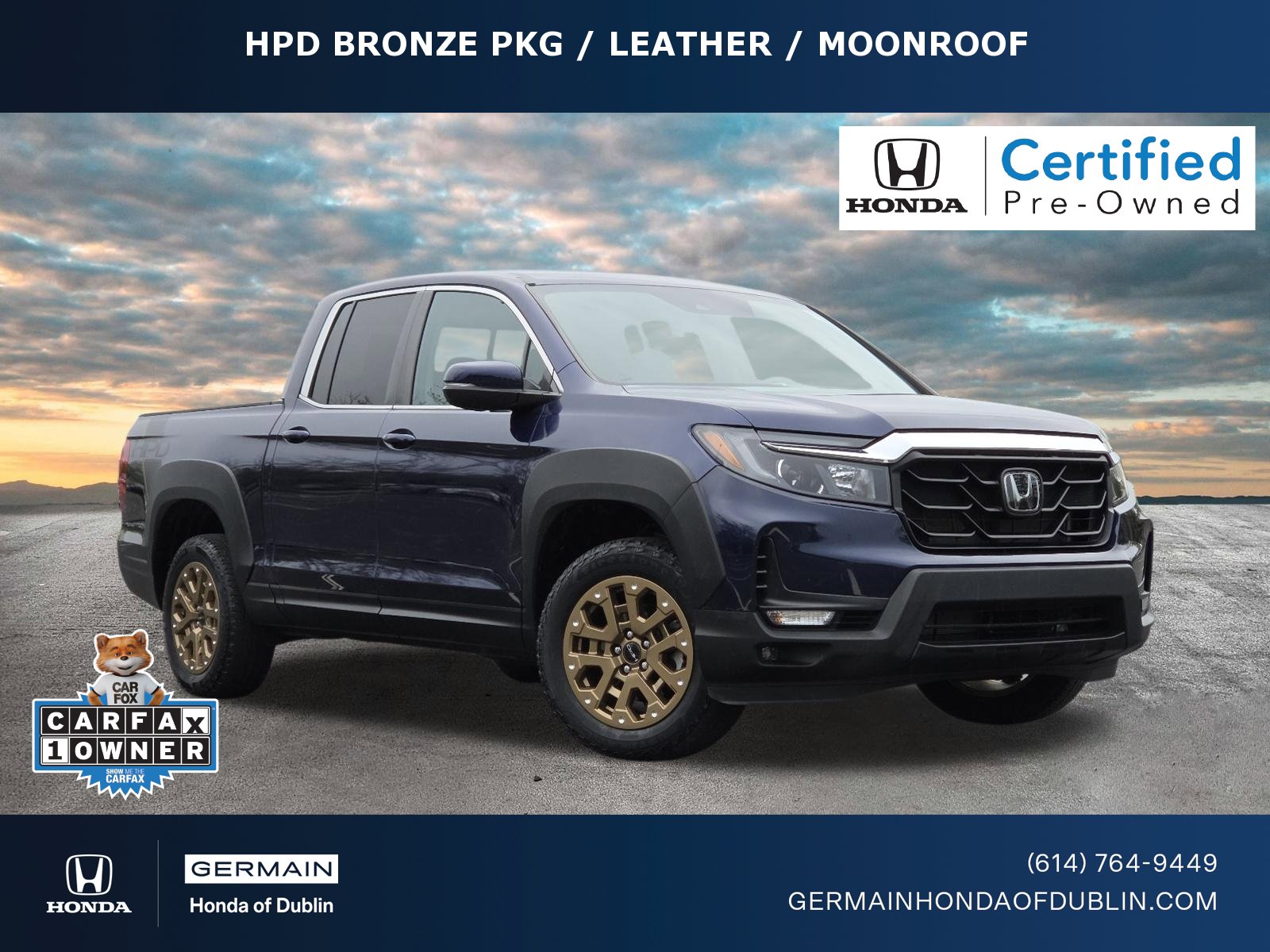 Certified 2023 Honda Ridgeline RTL