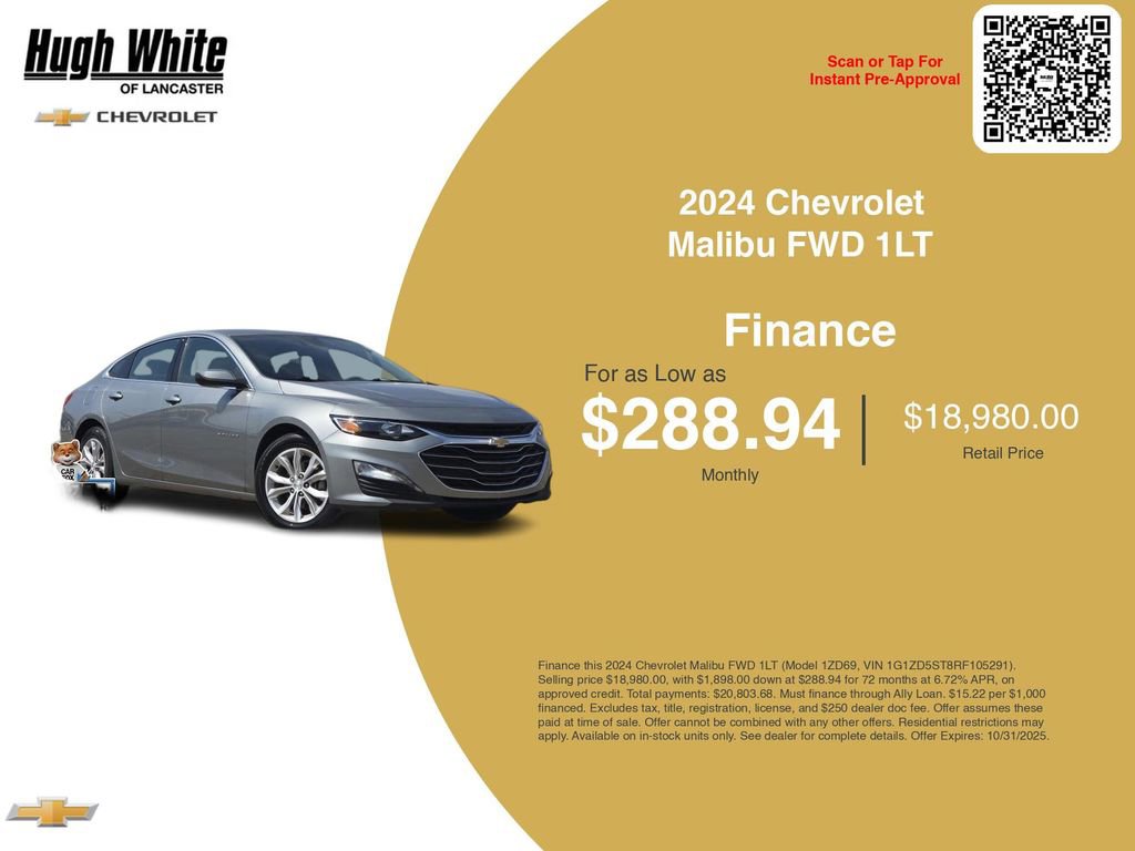 Used 2024 Chevrolet Malibu LT FWD image 3