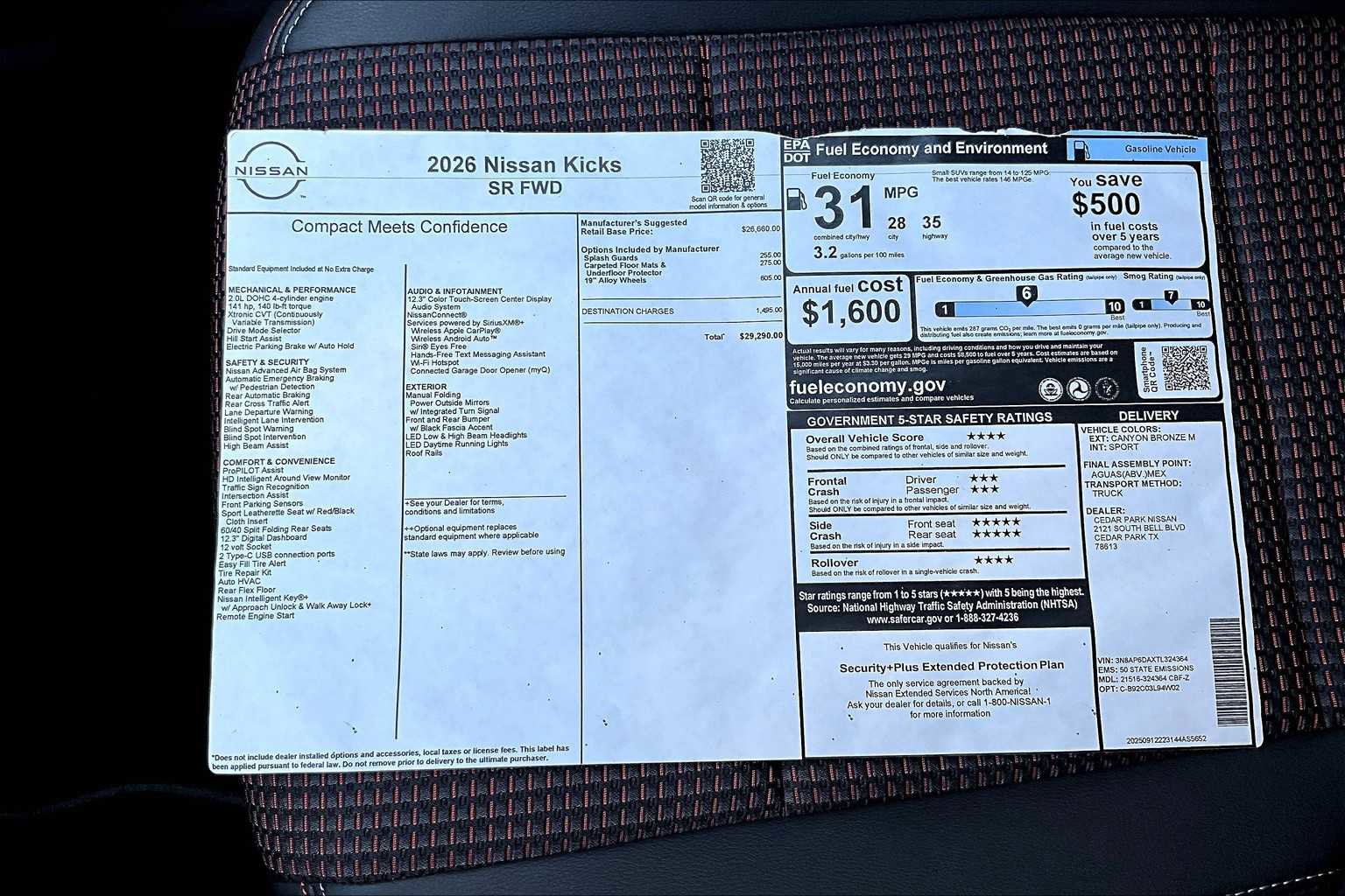 New 2026 Nissan Kicks SR image 21