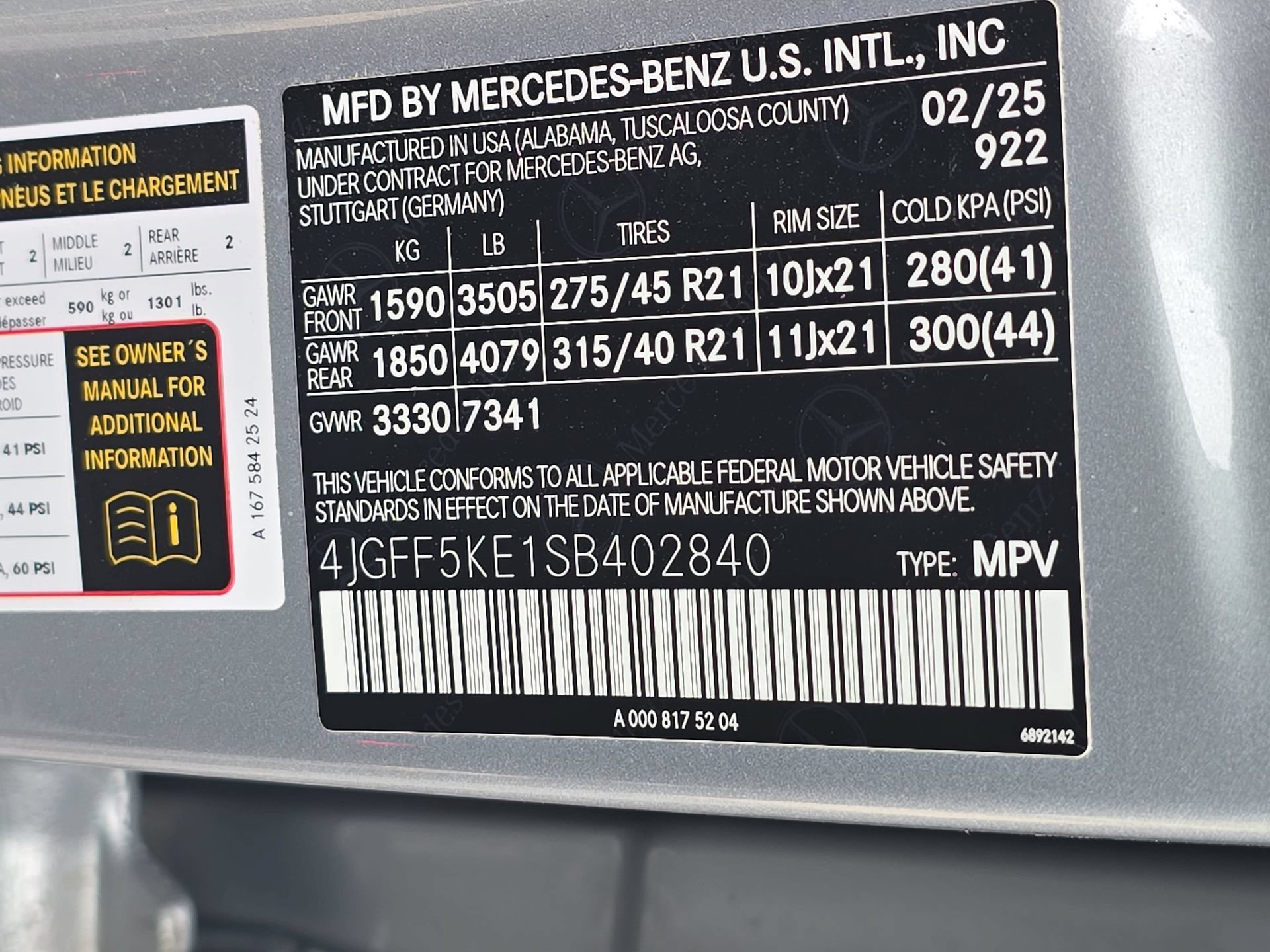 Certified 2025 Mercedes-Benz GLS 450 4MATIC image 34