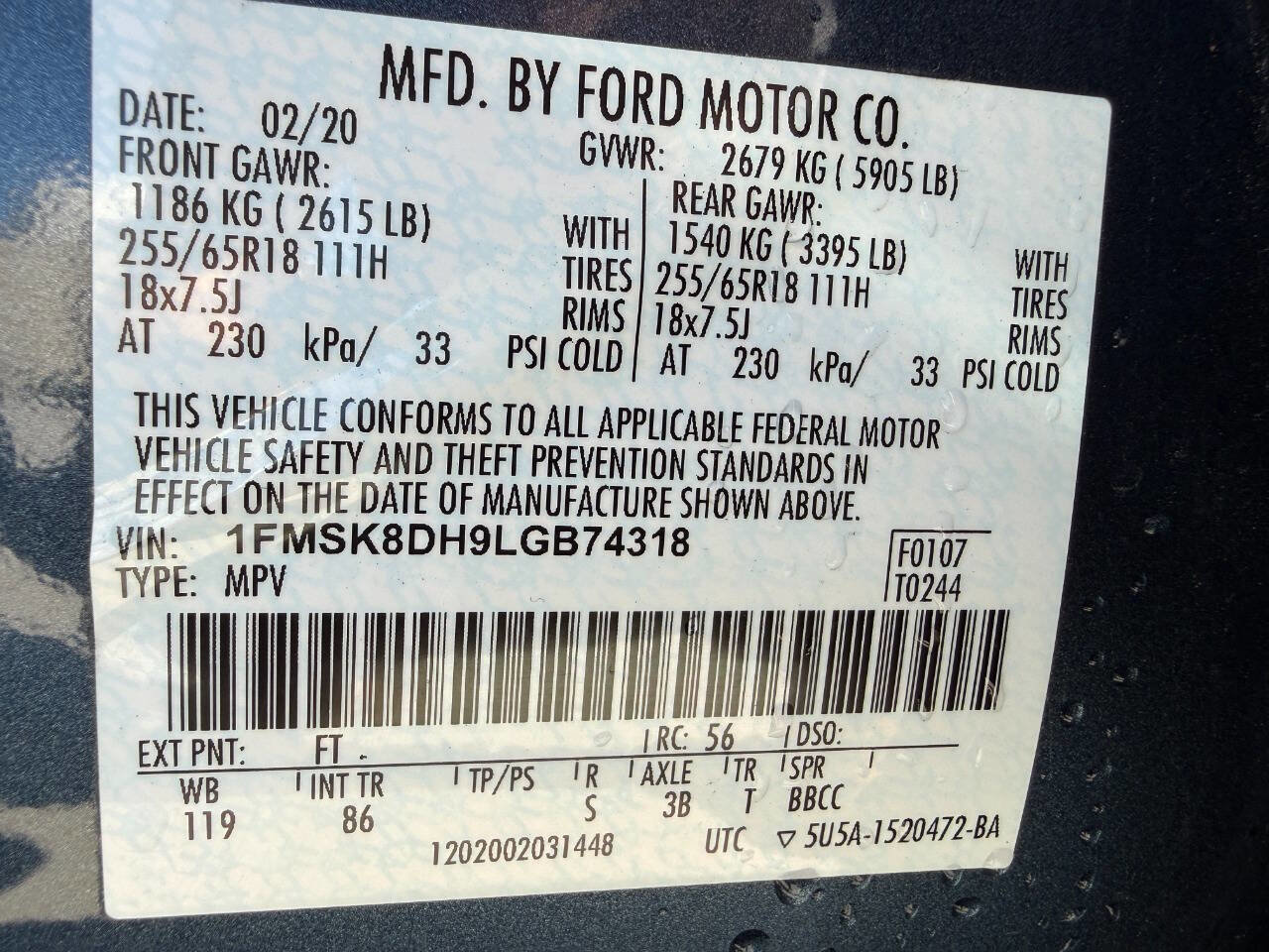 Used 2020 Ford Explorer XLT w/ Comfort Package image 51