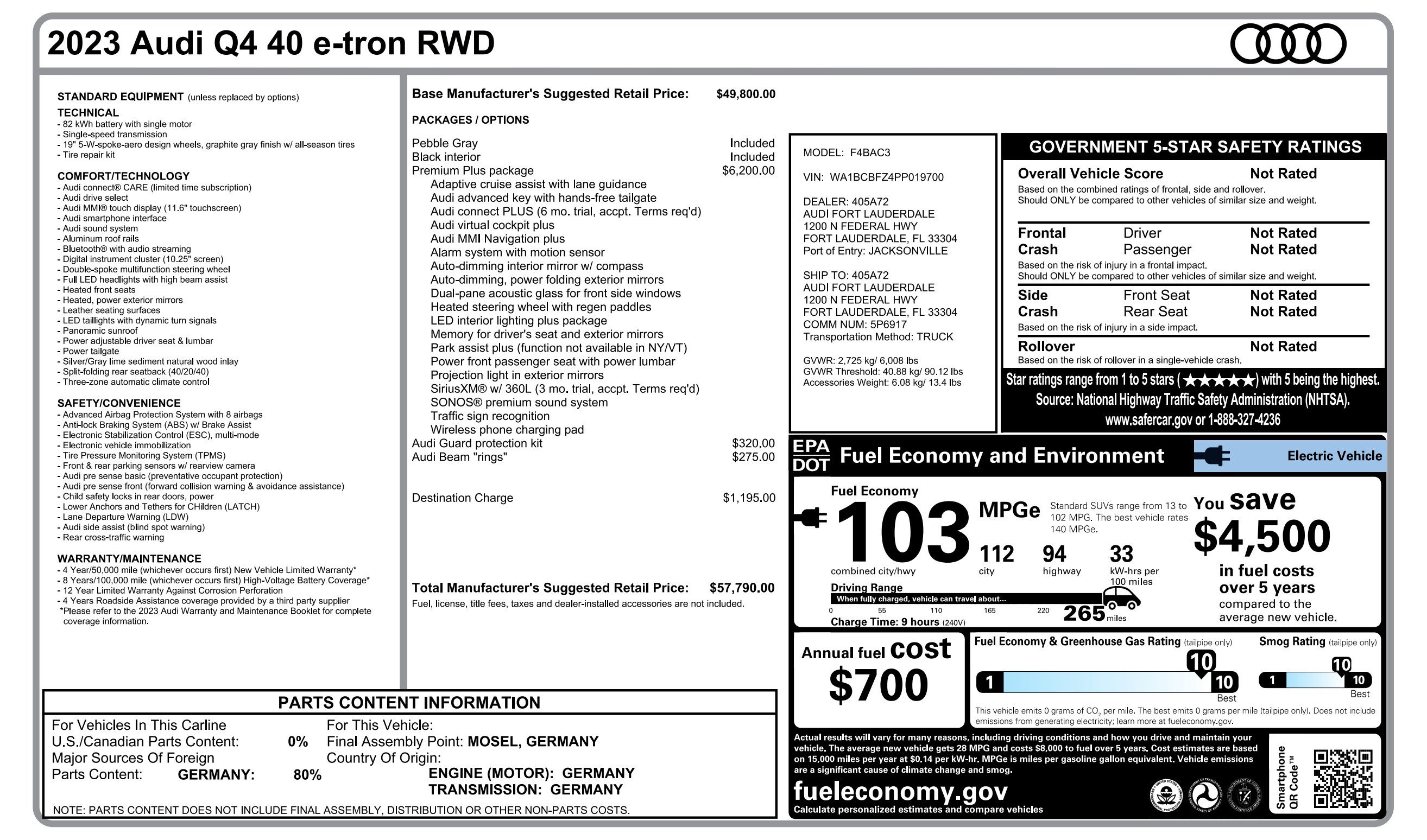 Used 2023 Audi Q4 e-tron Premium Plus RWD image 4