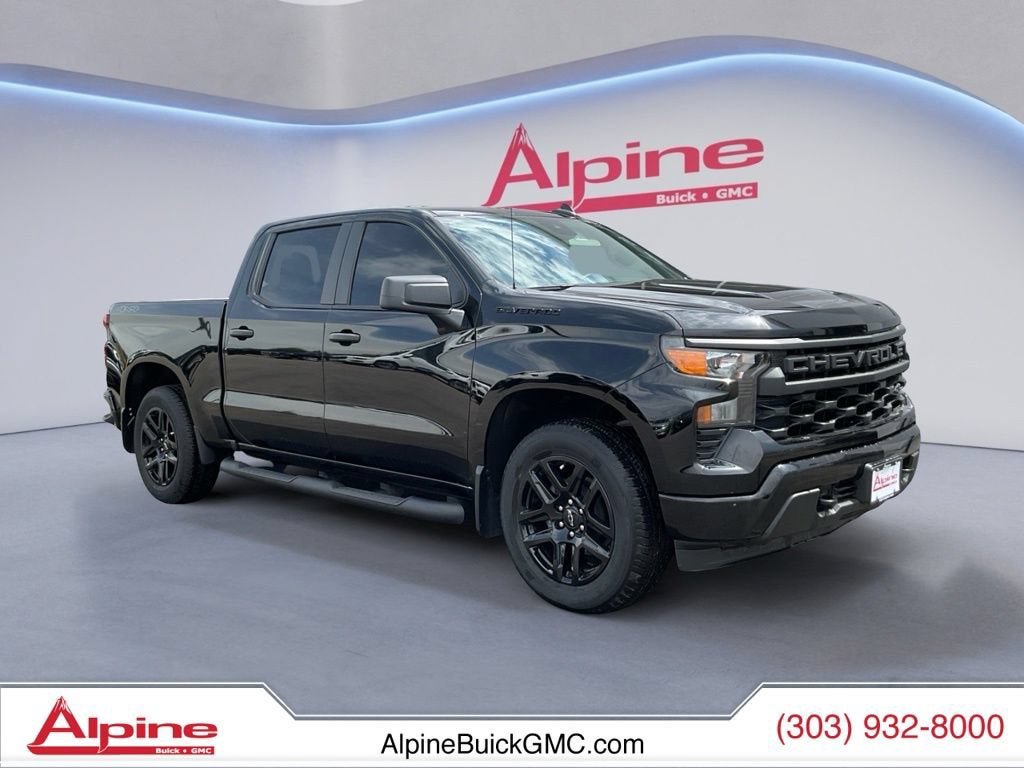 Certified 2024 Chevrolet Silverado 1500 Custom w/ LPO, Dark Essentials Package AWD/4WD image 7