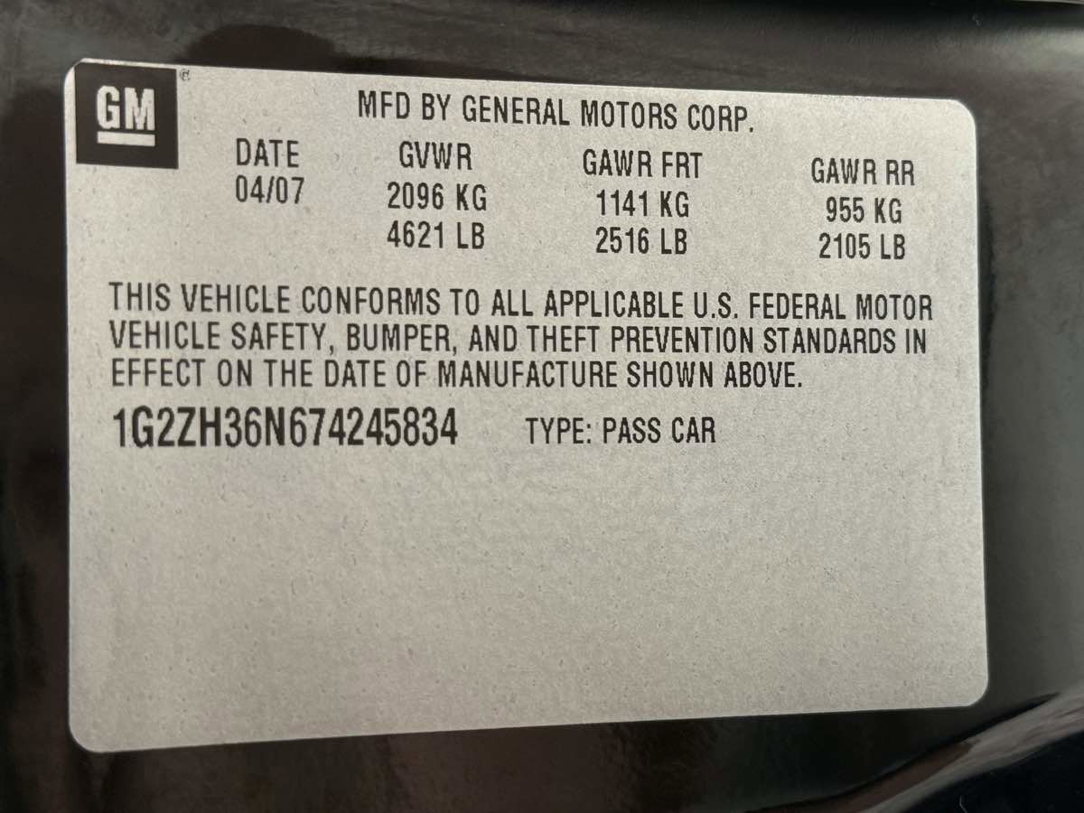 Used 2007 Pontiac G6 GT w/ Premium Package FWD image 40