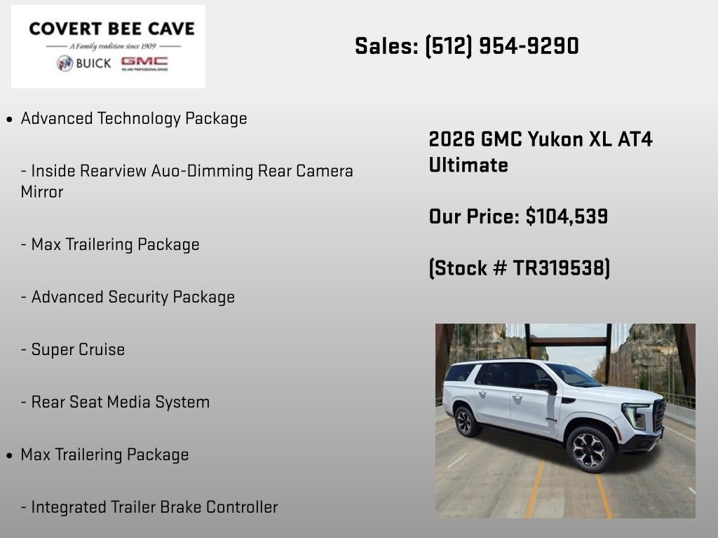 New 2026 GMC Yukon XL AT4 Ultimate AWD/4WD image 30