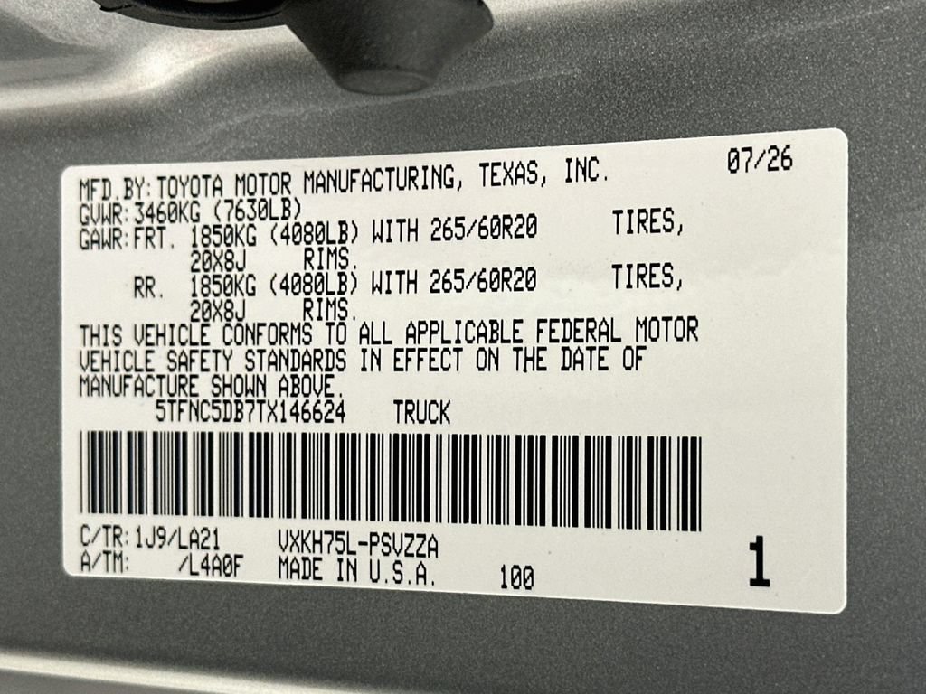 New 2026 Toyota Tundra Platinum AWD/4WD image 17