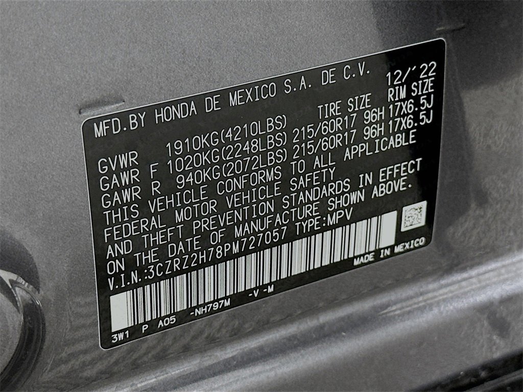 Certified 2023 Honda HR-V EX-L image 30