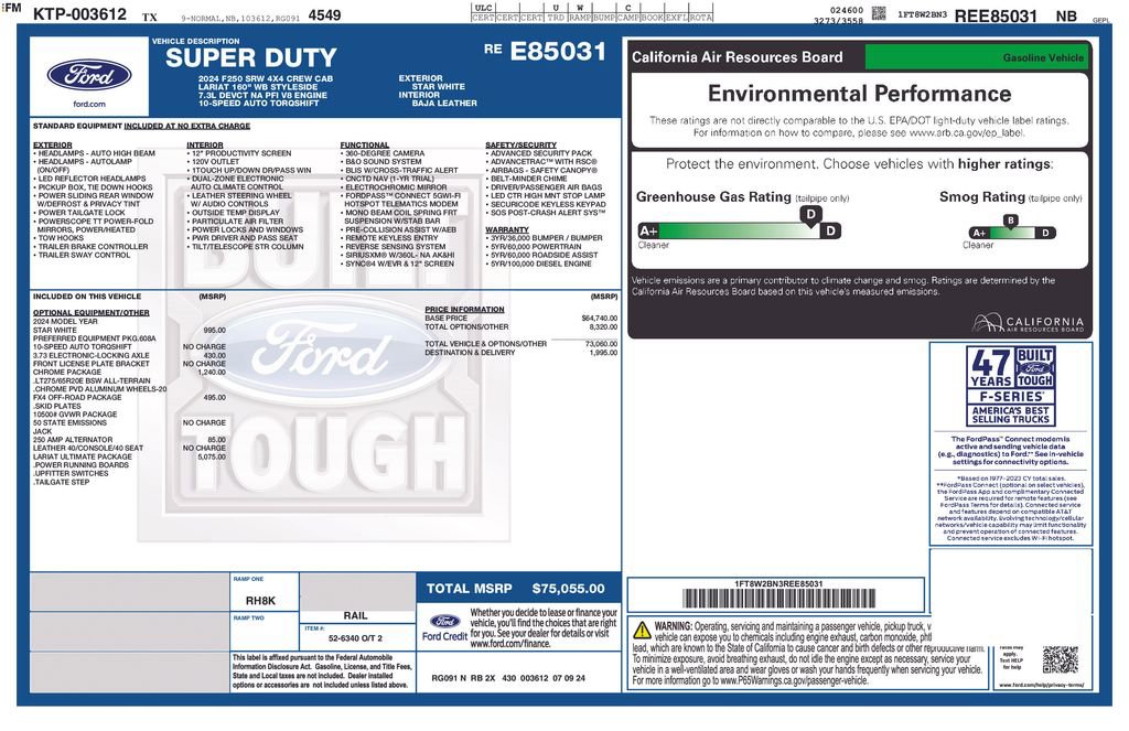 Certified 2024 Ford F250 Lariat w/ Lariat Ultimate Package image 45
