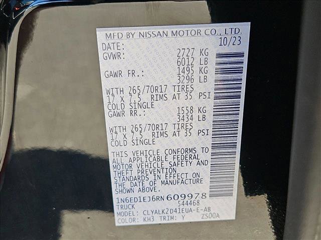 Used 2024 Nissan Frontier Pro-X w/ Pro Premium Package RWD image 29