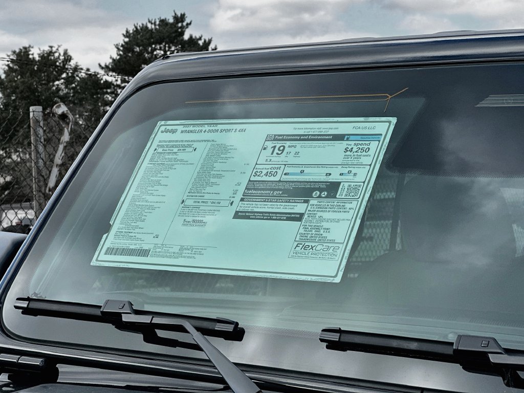 New 2027 Jeep Wrangler Unlimited Sport AWD/4WD image 12