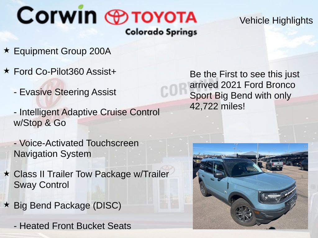 Used 2021 Ford Bronco Sport Big Bend w/ Big Bend Package image 4