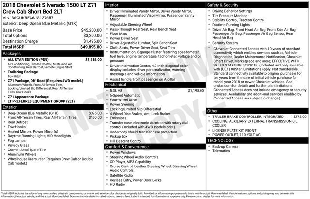 Used 2018 Chevrolet Silverado 1500 LT w/ All Star Edition image 31