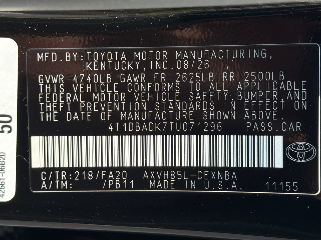New 2026 Toyota Camry LE AWD/4WD image 37