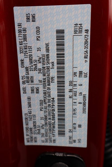 New 2025 Ford F150 Lariat w/ Equipment Group 502A High image 50