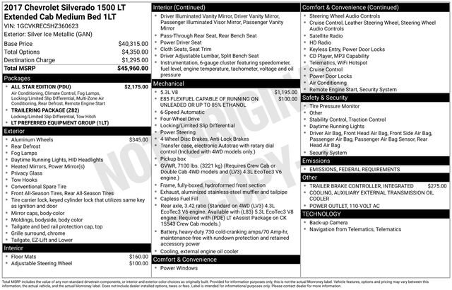 Used 2017 Chevrolet Silverado 1500 LT w/ All Star Edition image 7