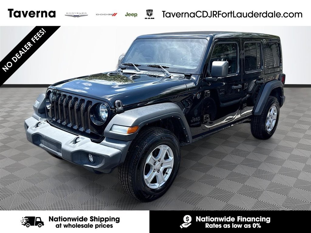Certified 2022 Jeep Wrangler Unlimited Sport w/ Sun And Sound Package AWD/4WD image 1