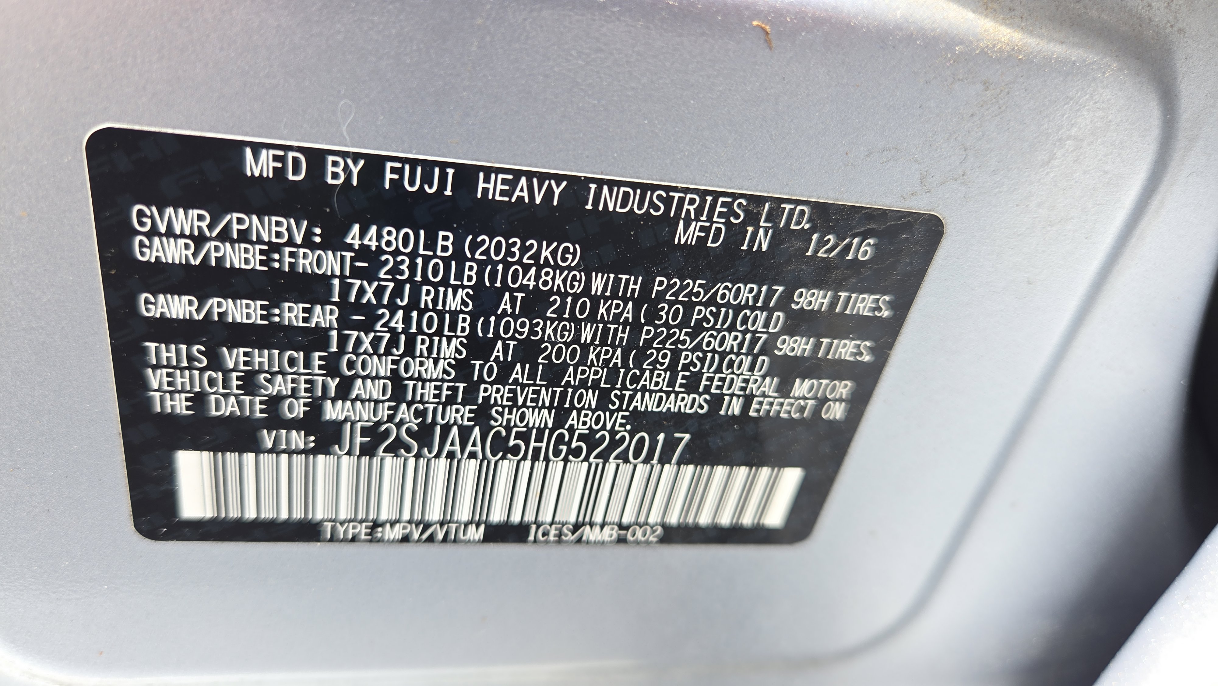 Used 2017 Subaru Forester 2.5i AWD/4WD image 16