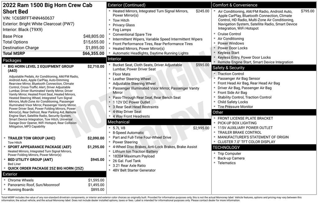 Used 2022 RAM 1500 Big Horn AWD/4WD image 4