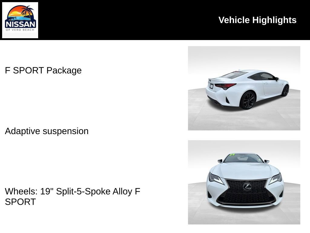 Used 2024 Lexus RC 300 F Sport w/ Navigation Package RWD image 19