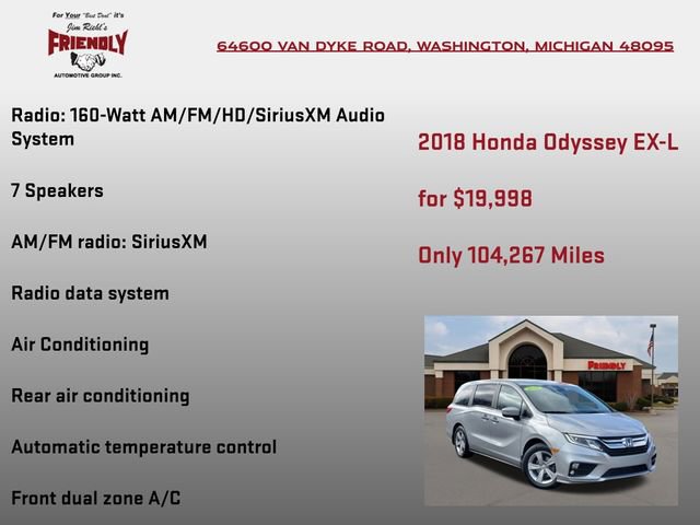 Used 2018 Honda Odyssey EX-L image 5