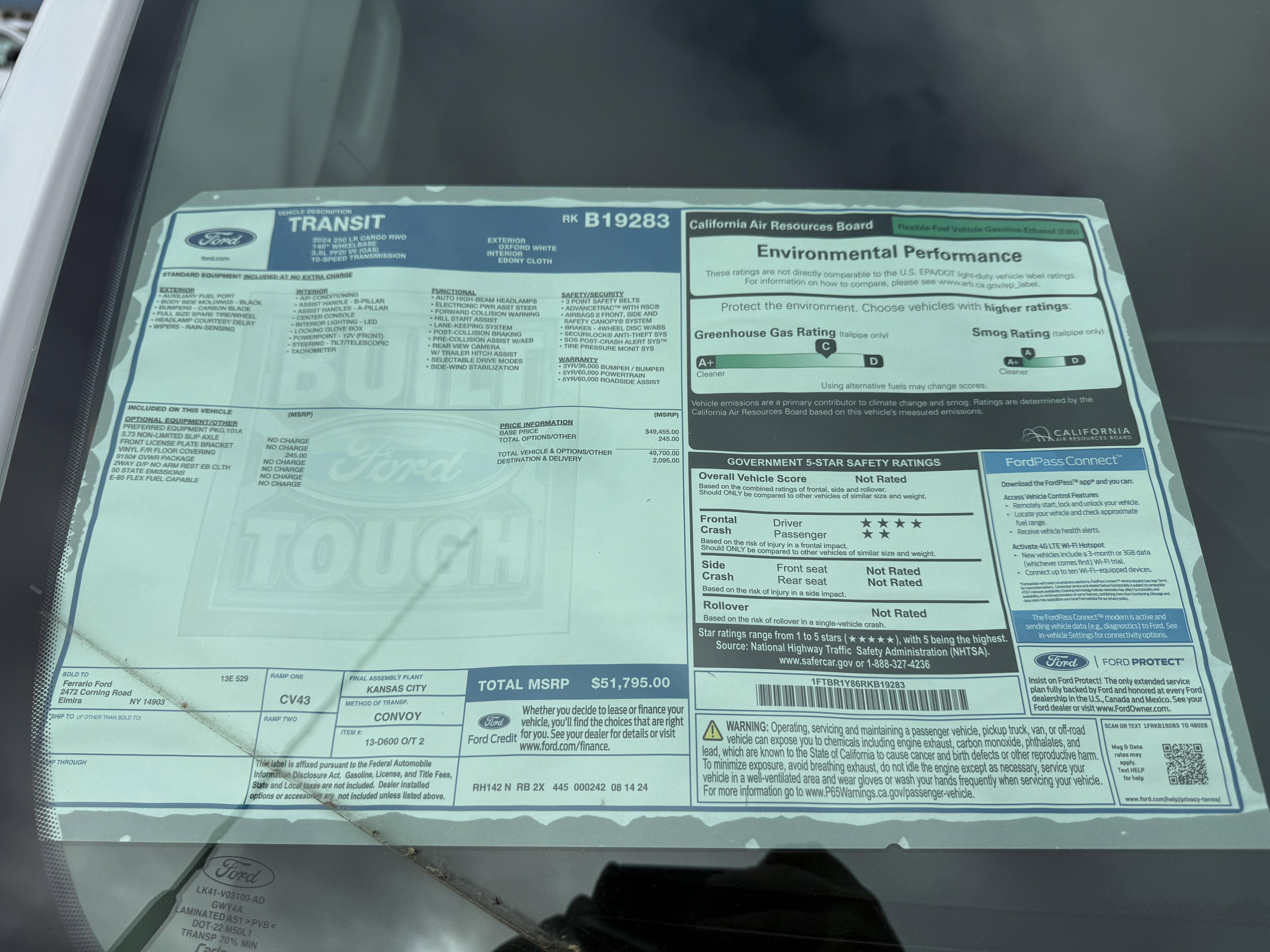 New 2024 Ford Transit 250 XL RWD image 11