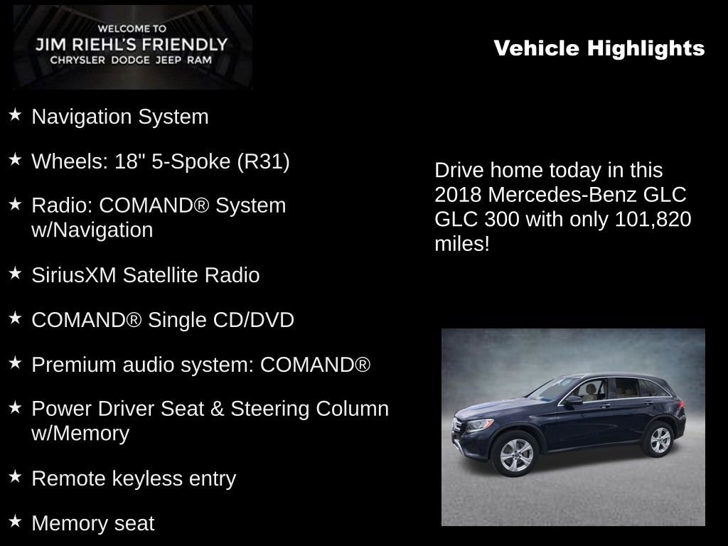 Used 2018 Mercedes-Benz GLC 300 4MATIC image 5