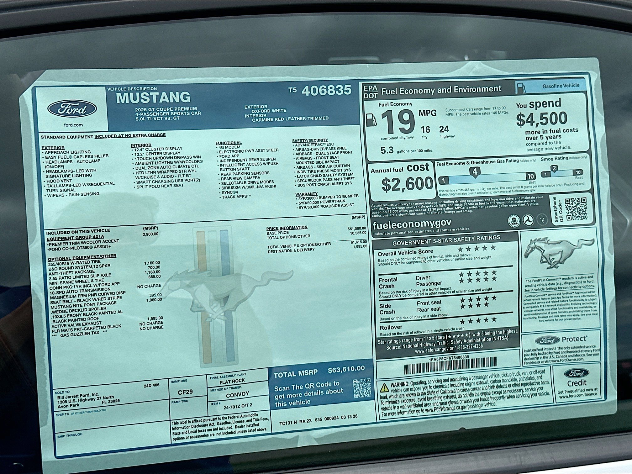 New 2026 Ford Mustang GT RWD image 18