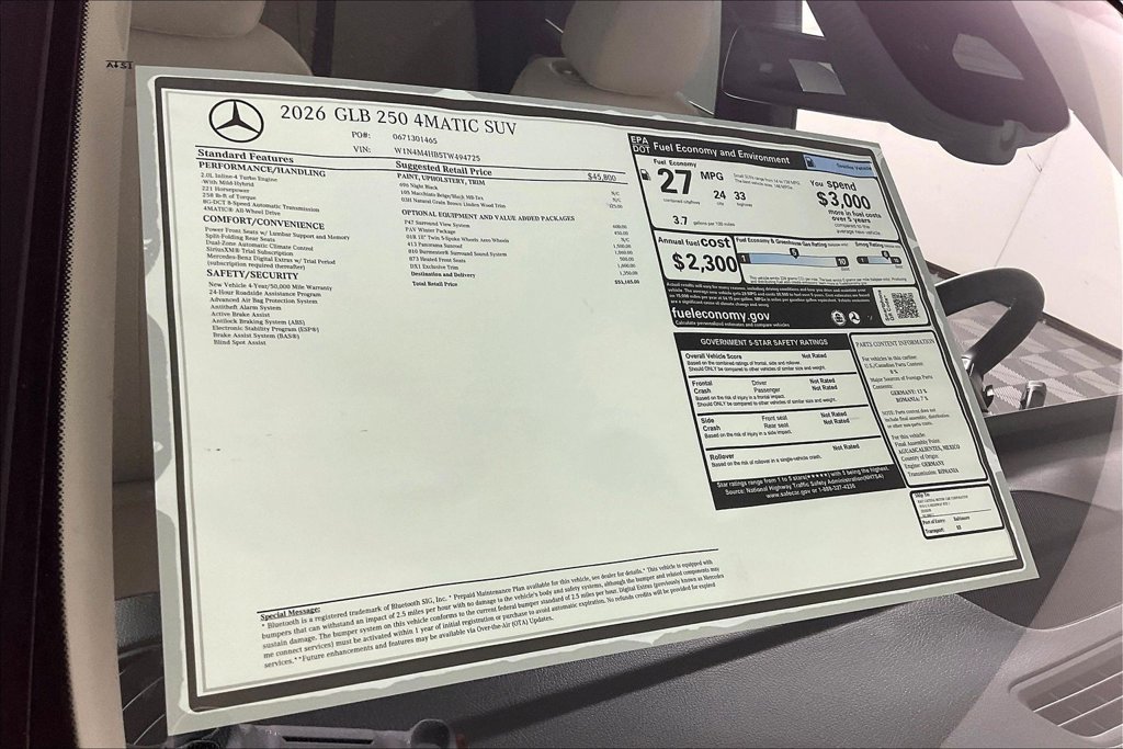 New 2026 Mercedes-Benz GLB 250 4MATIC image 13