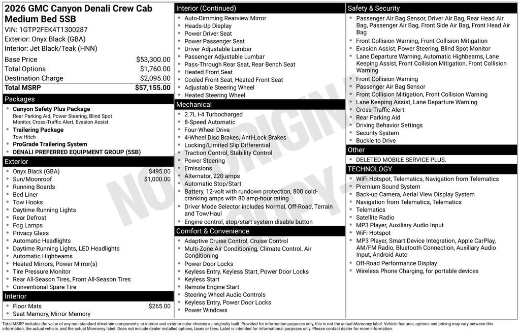 New 2026 GMC Canyon Denali AWD/4WD image 38