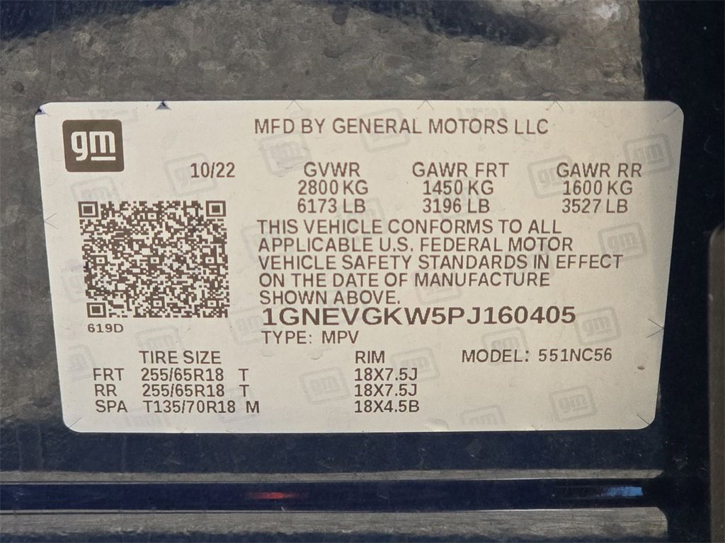 Used 2023 Chevrolet Traverse LT w/ LPO, Floor Liner Package image 35