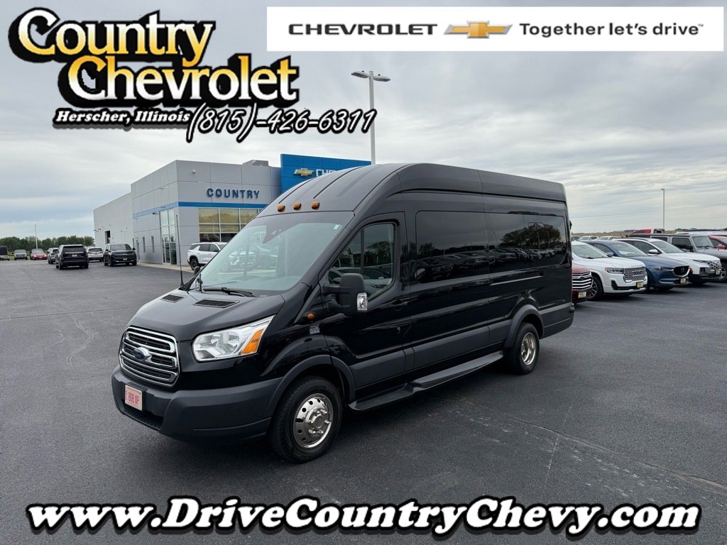 Used 2017 Ford Transit 350 148 High Roof Extended DRW w/ Exterior Upgrade Package RWD image 1