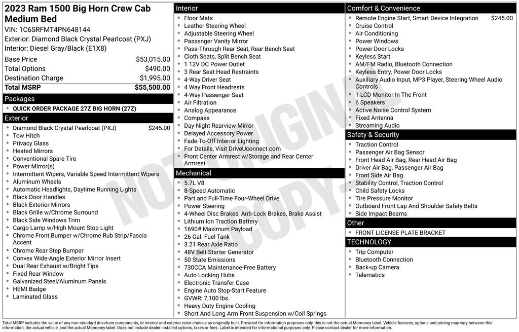 Used 2023 RAM 1500 Big Horn image 7