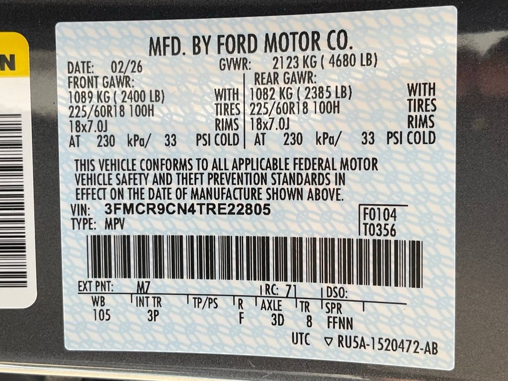 Used 2026 Ford Bronco Sport Outer Banks w/ Outer Banks Tech Package+ AWD/4WD image 62