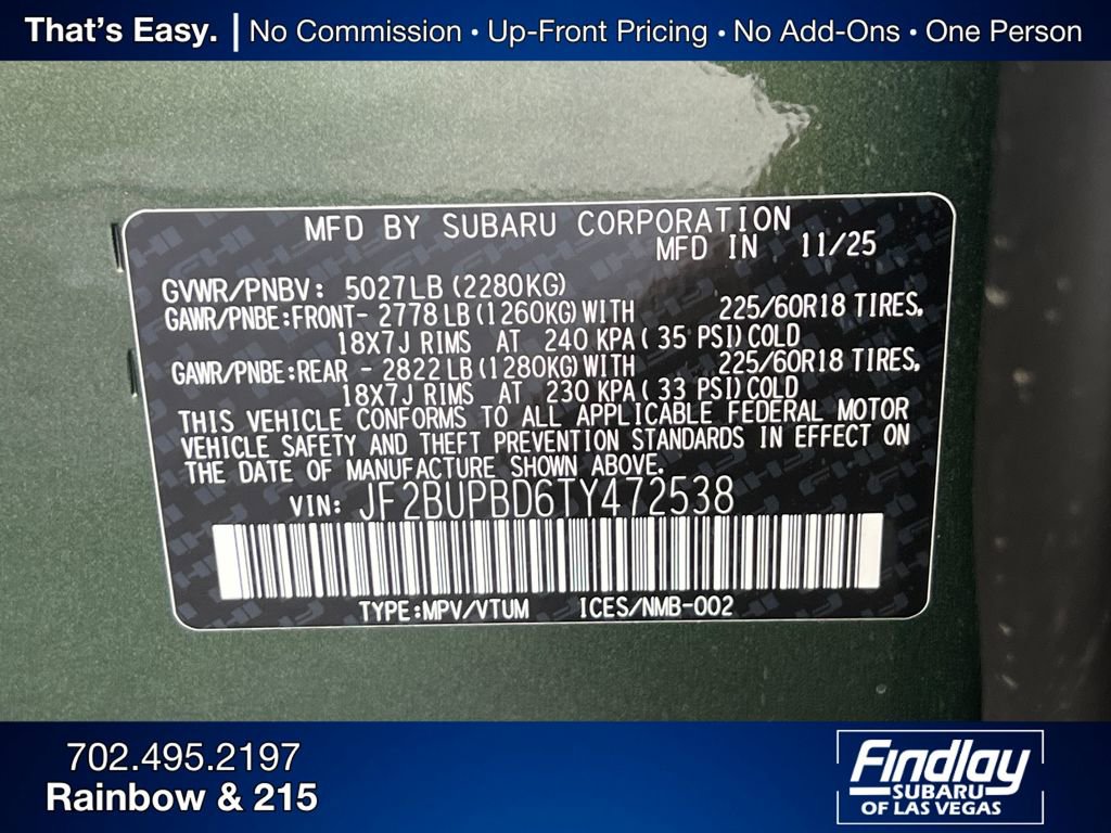 New 2026 Subaru Outback Premium image 35