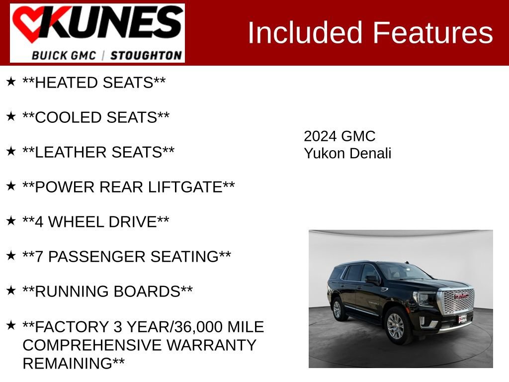 Used 2024 GMC Yukon Denali AWD/4WD image 3