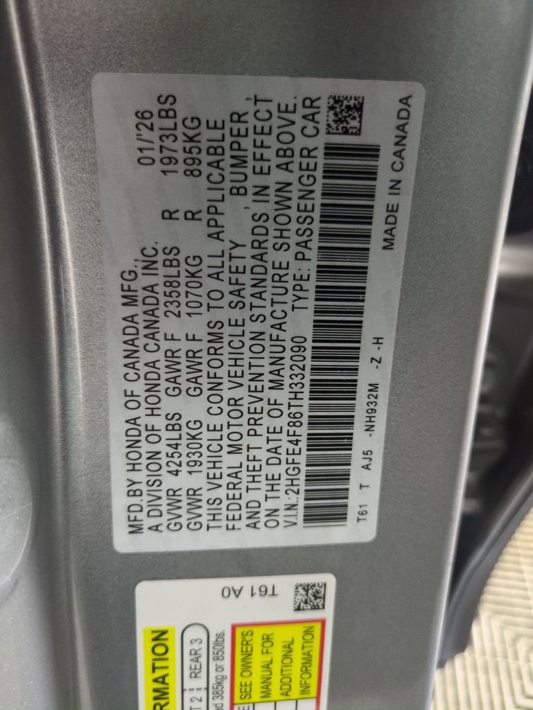 New 2026 Honda Civic Sport Touring image 30