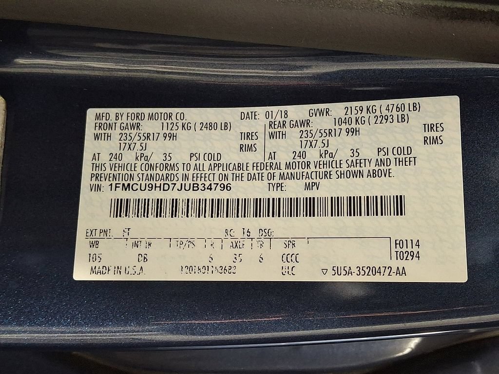 Used 2018 Ford Escape SEL AWD/4WD image 26